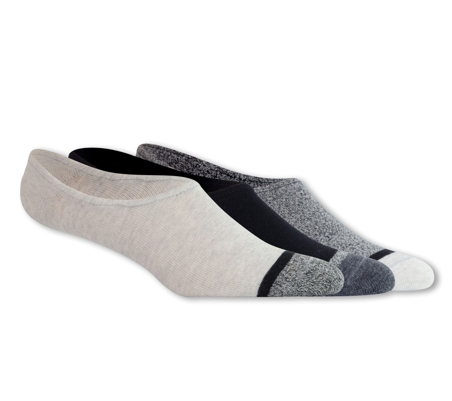 3 Pack No Show Liner Socks Multi Skechers