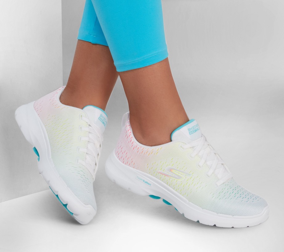 GOwalk 6 Vibrant Energy White Multi Skechers