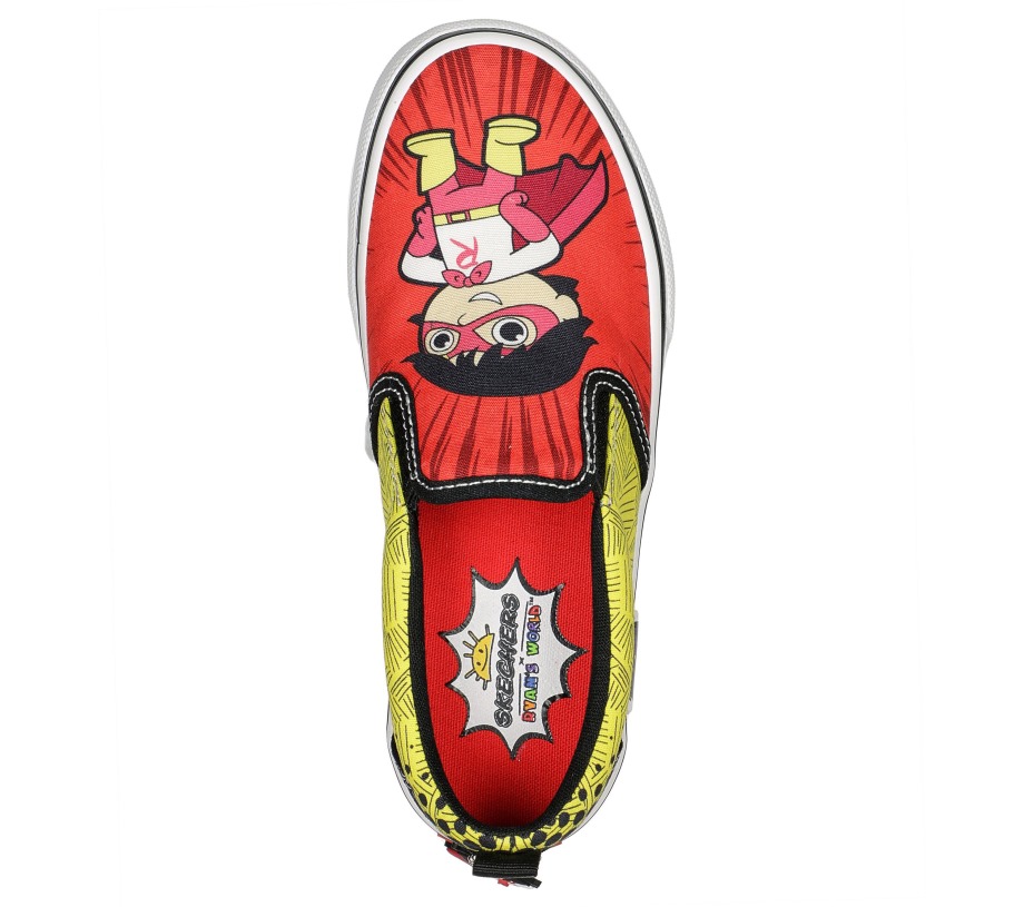 Ryan's World Street Fame 'Red Titan' Skechers Red Black