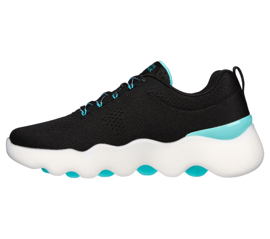 GO WALK Massage Fit Skechers Black Turquoise