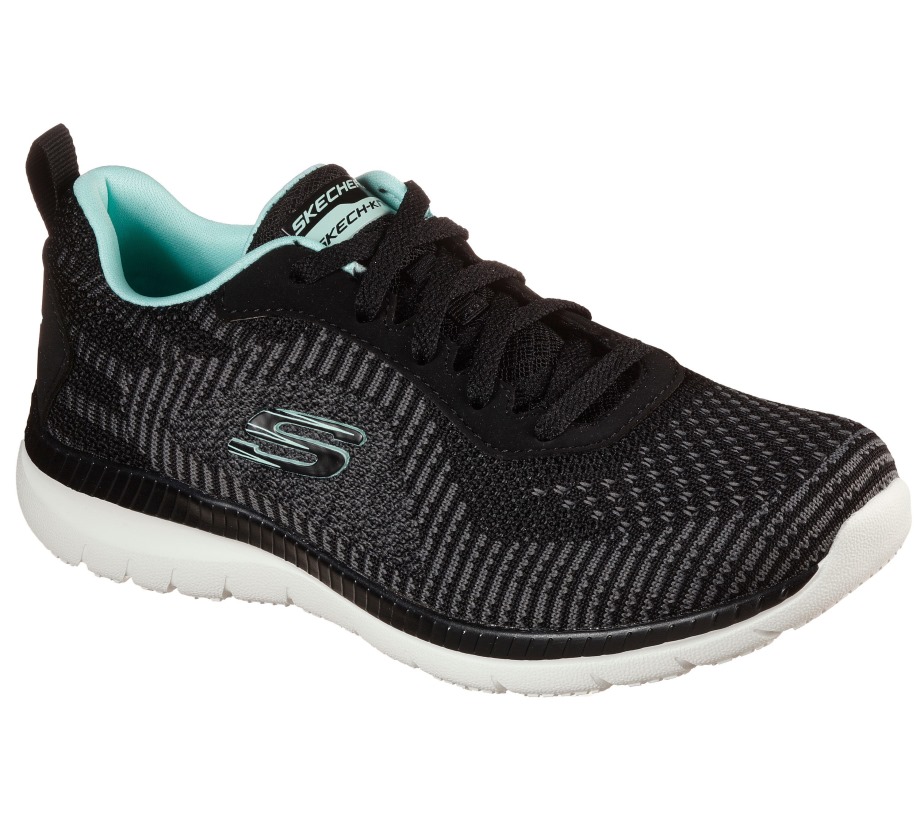 Bountiful Purist Black Turquoise Skechers