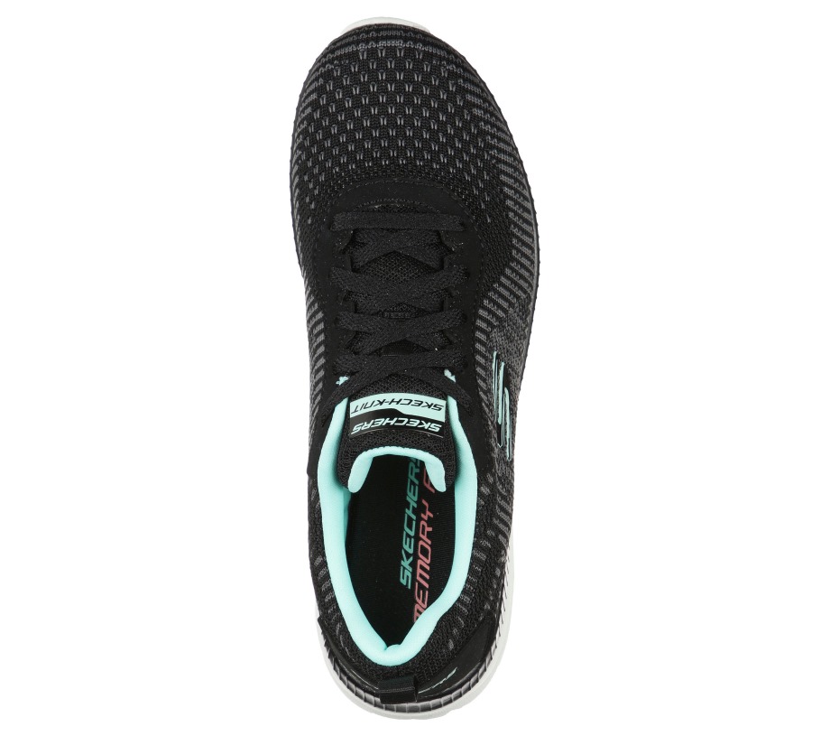 Bountiful Purist Black Turquoise Skechers