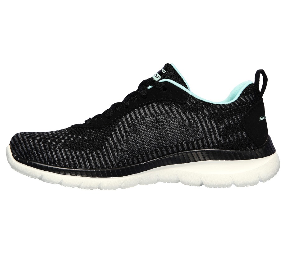 Bountiful Purist Black Turquoise Skechers