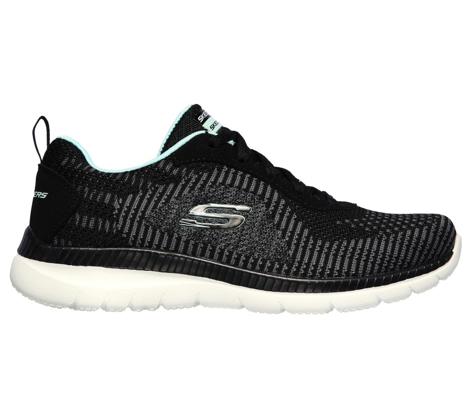 Bountiful Purist Black Turquoise Skechers