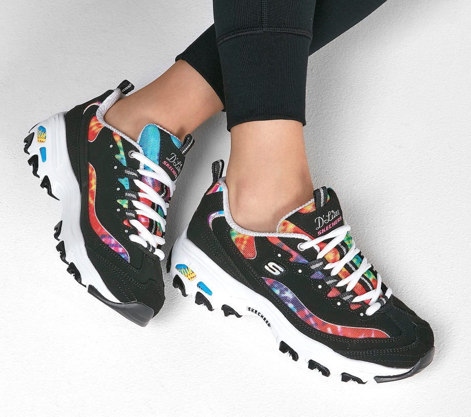 D'Lites Summer Fiesta Skechers Black Multi