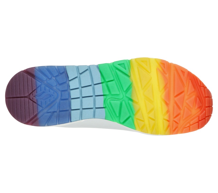 Skechers Uno Rainbow Peaks White