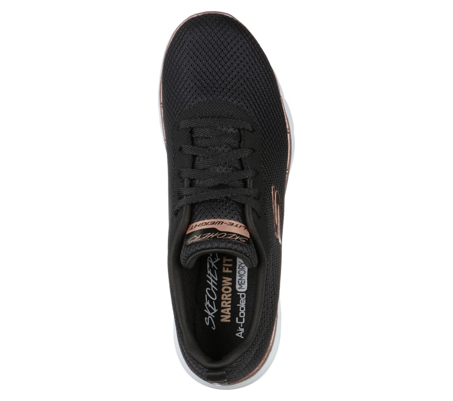 Flex Appeal 3.0 First Insight Black Rose Gold Skechers