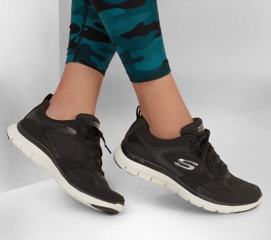Flex Appeal 4.0 Active Flow Black White Skechers