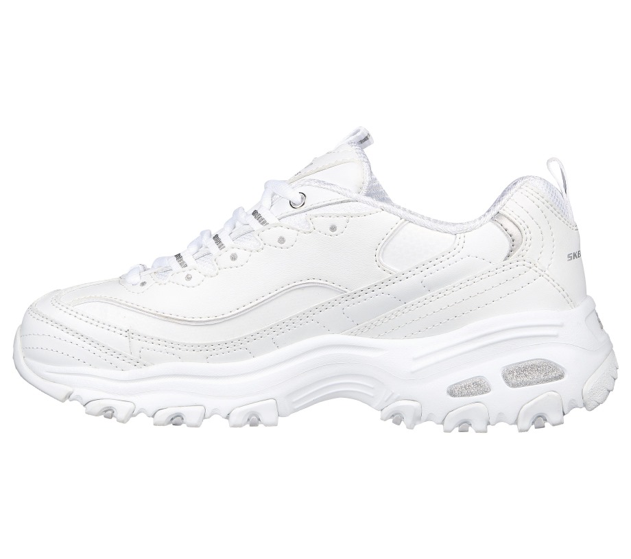 Skechers D'lites Fresh Start White Silver