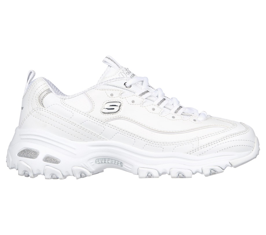 Skechers D'lites Fresh Start White Silver