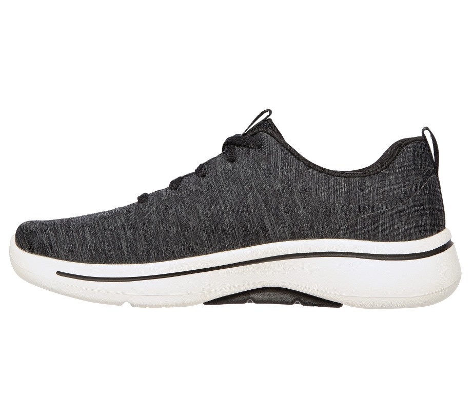 Skechers GOwalk Arch Fit Moon Shadows Black White