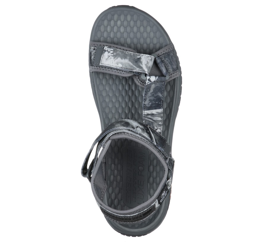 Relaxed Fit Lomell Rip Tide Gray Skechers