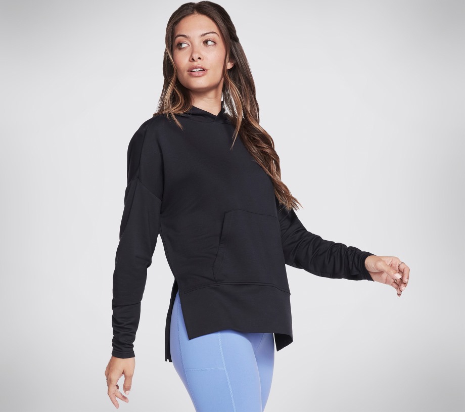 Skechers SKECHLUXE Restful Long Sleeve Hoodie Black