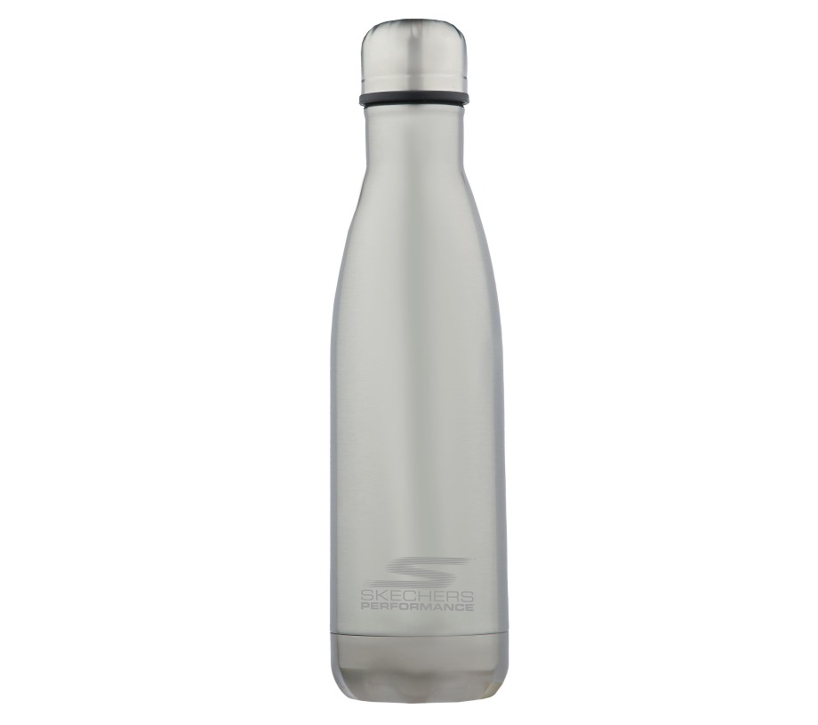 Laser Engraved Sport Water Bottle Silver Skechers