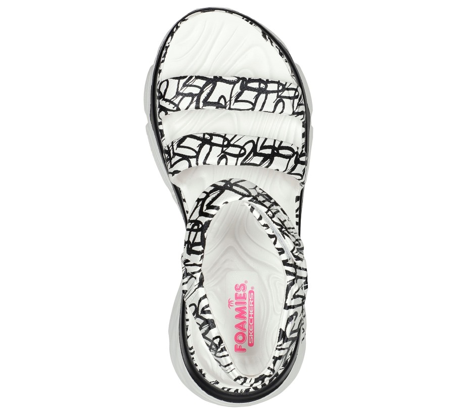 JGoldcrown Foamies Max Cushioning About Love White Black Skechers
