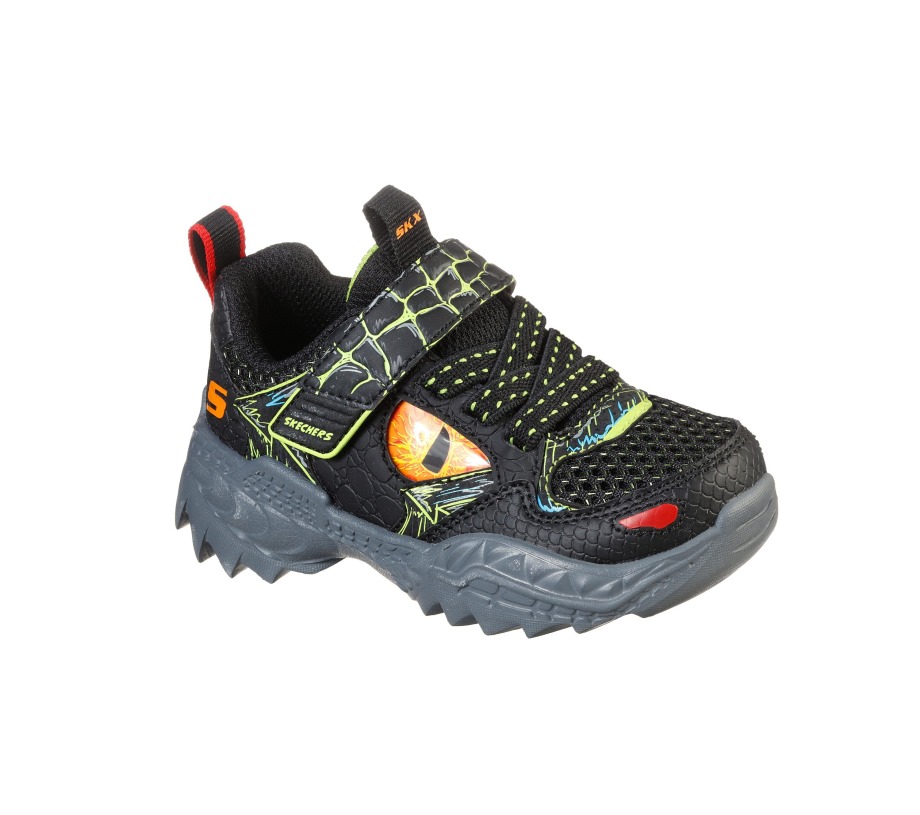 Skech-O-Saurus Skechers Black Lime
