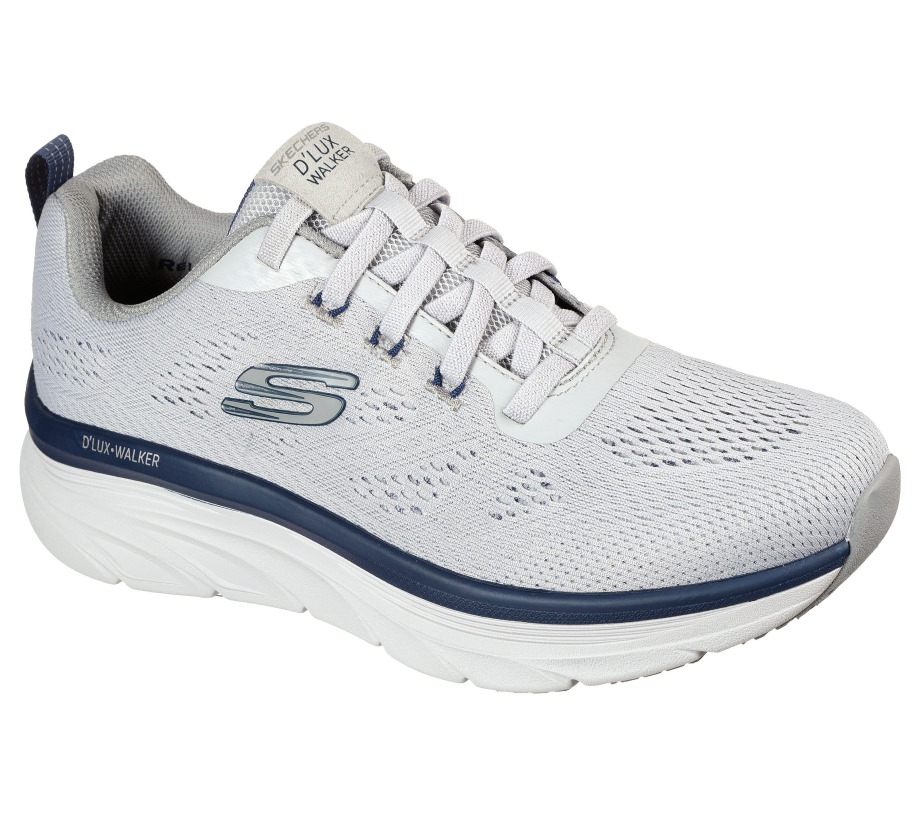Relaxed Fit D'Lux Walker Commuter Gray Navy Skechers