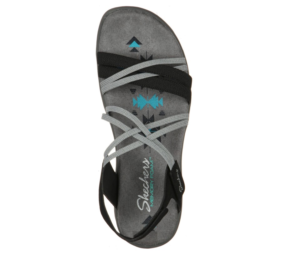 Skechers Reggae Slim Takes Two Black Charcoal