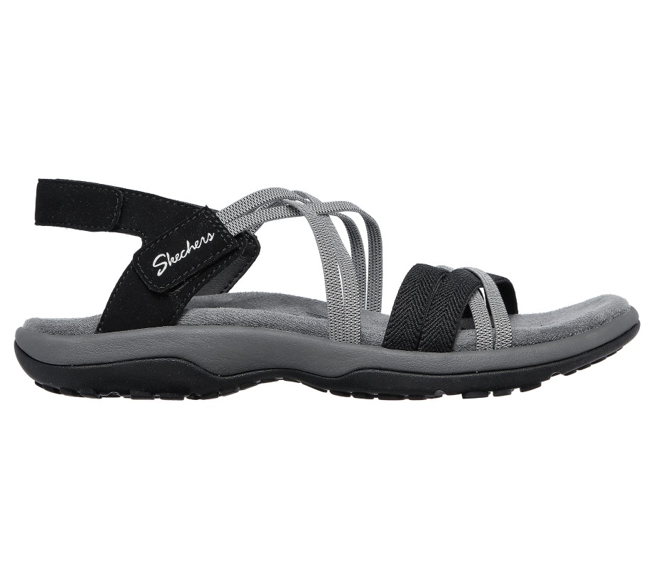 Skechers Reggae Slim Takes Two Black Charcoal