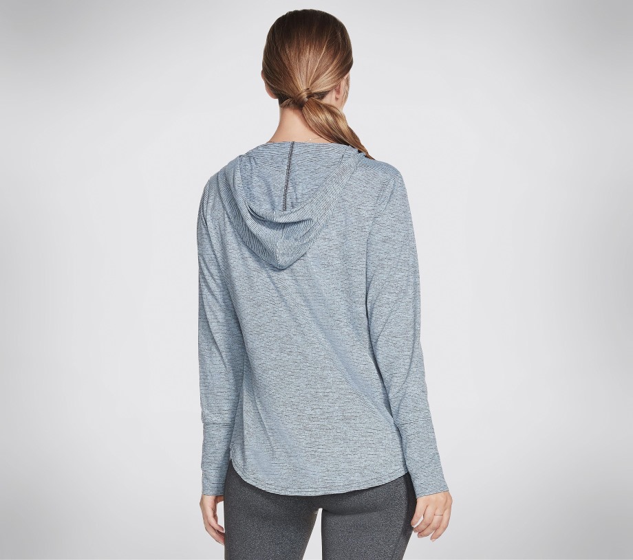GOwalk Harmony Stripe Hoodie Skechers Blue Powder Blue