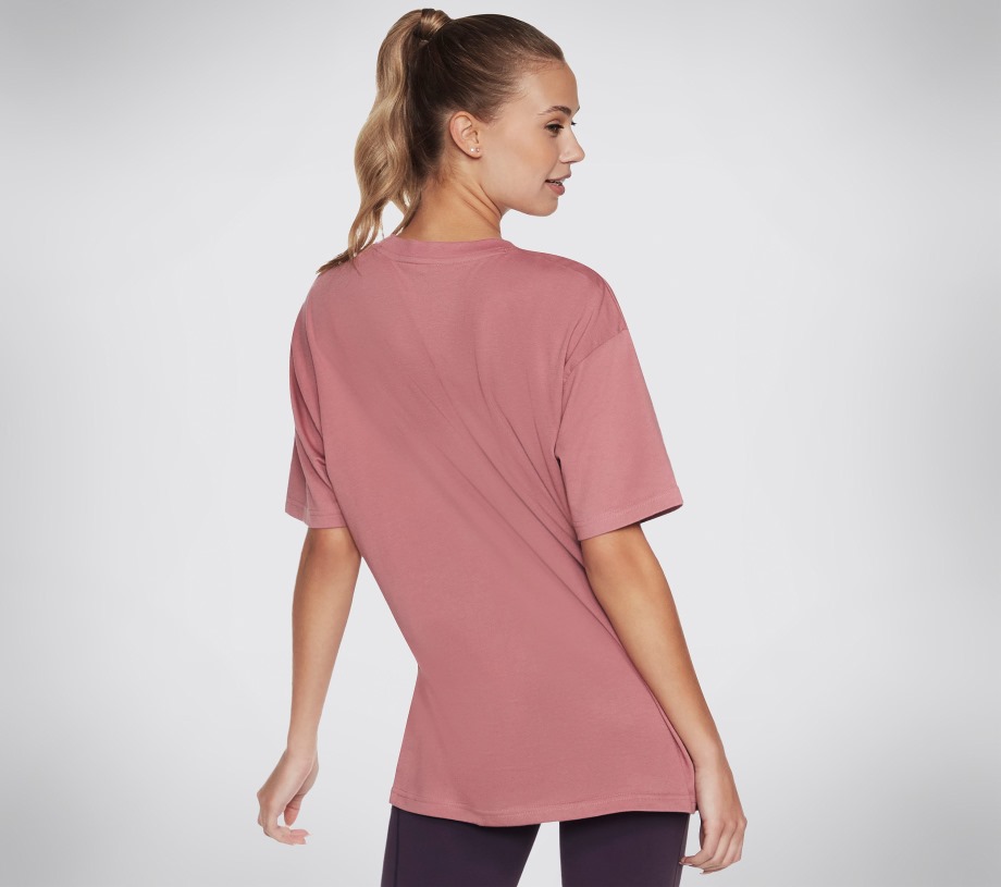 Diamond Magnolia Outline Everybody Tee Skechers Mauve