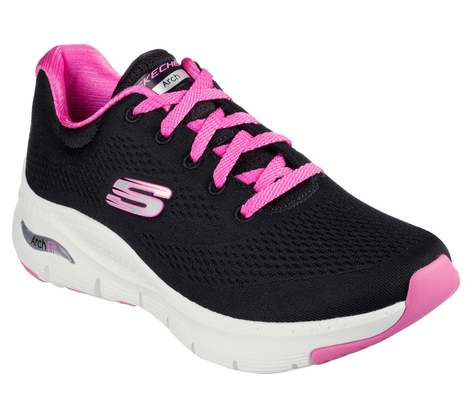 Arch Fit Big Appeal Black Fuchsia Skechers