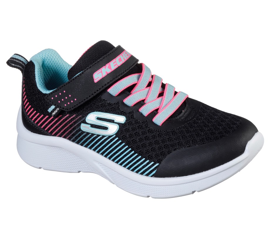 Microspec Black Aqua Skechers
