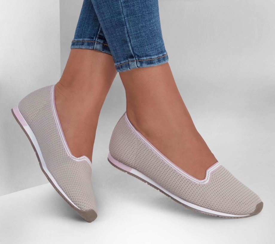 Cleo Jogger Quick-Wit Taupe Pink Skechers
