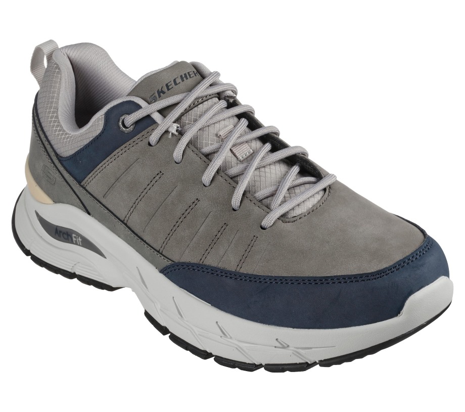 Arch Fit Baxter Gray Navy Skechers