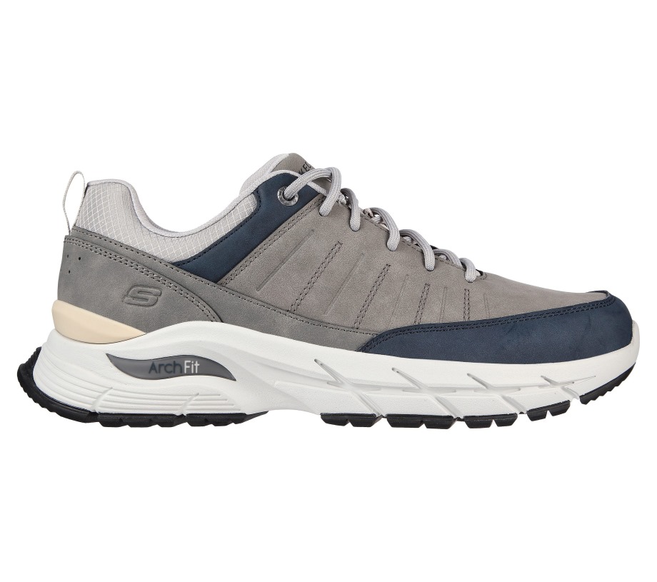 Arch Fit Baxter Gray Navy Skechers