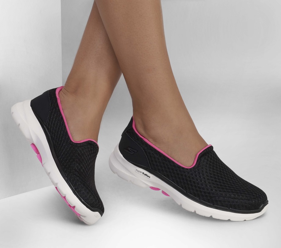 GOwalk 6 Big Splash Skechers Black Hot Pink