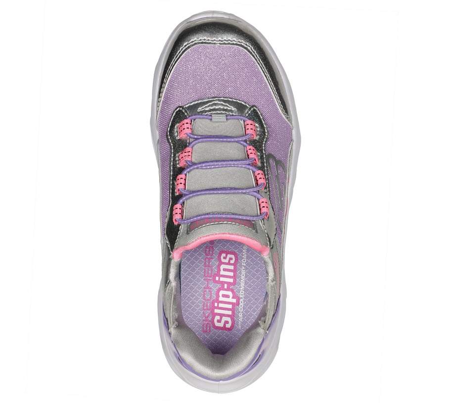 Slip-ins Flex Glide Gray Lavender Skechers
