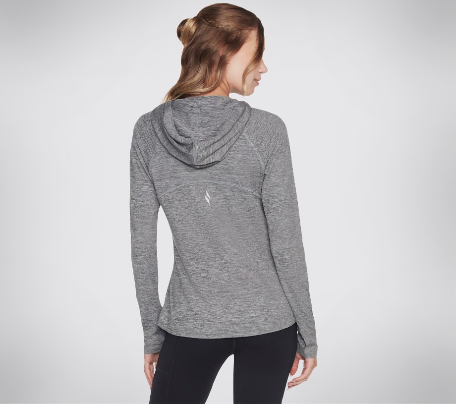GODRI SWIFT Hooded Long Sleeve Skechers Charcoal