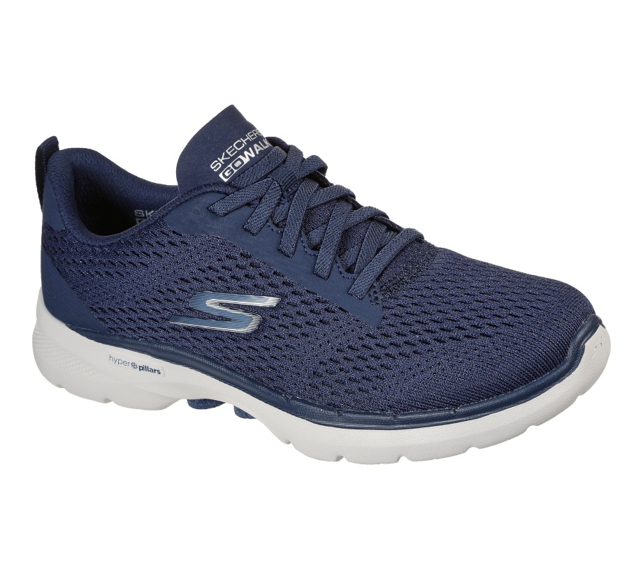 GOwalk 6 Bold Vision Navy White Skechers