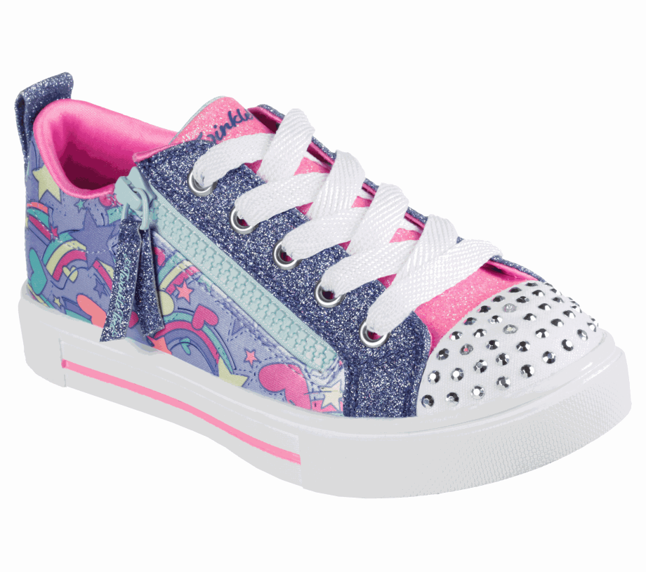 Twinkle Toes Twinkle Sparks Rainbow Shines Blue Multi Skechers