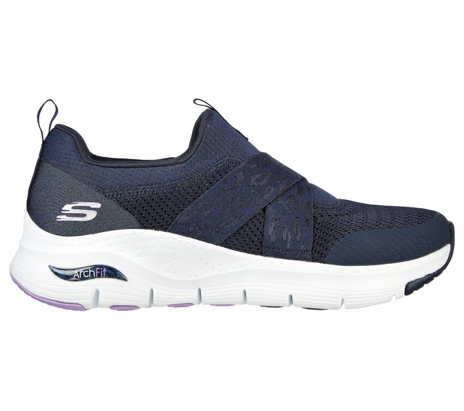 Arch Fit Modern Rhythm Navy Lavender Skechers