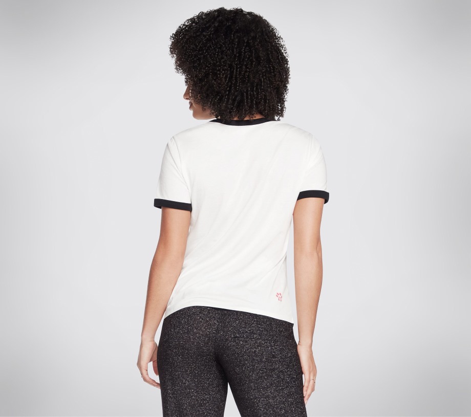 Skechers BOBS Star Ringer Tee Off White