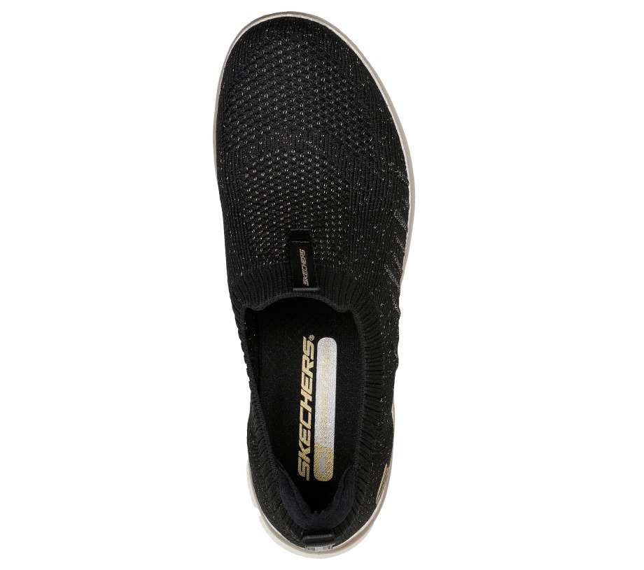 Glide-Step Flex Sweet Love Black Gold Skechers