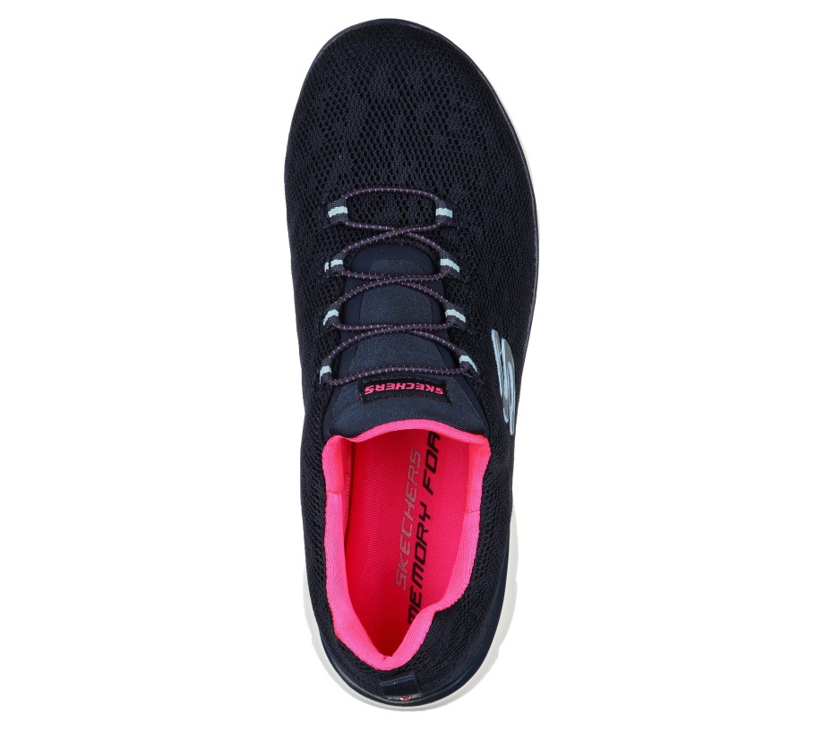 Summits Leopard Spot Skechers Navy Hot Pink