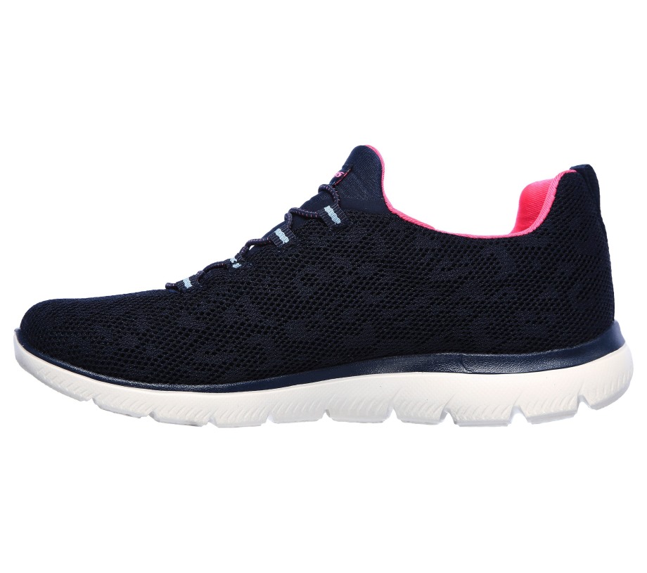 Summits Leopard Spot Skechers Navy Hot Pink