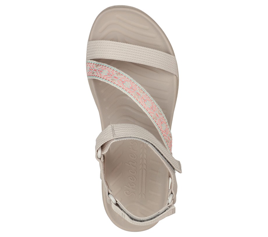 Reggae-Lite Beachy Sunrise Skechers Taupe Coral