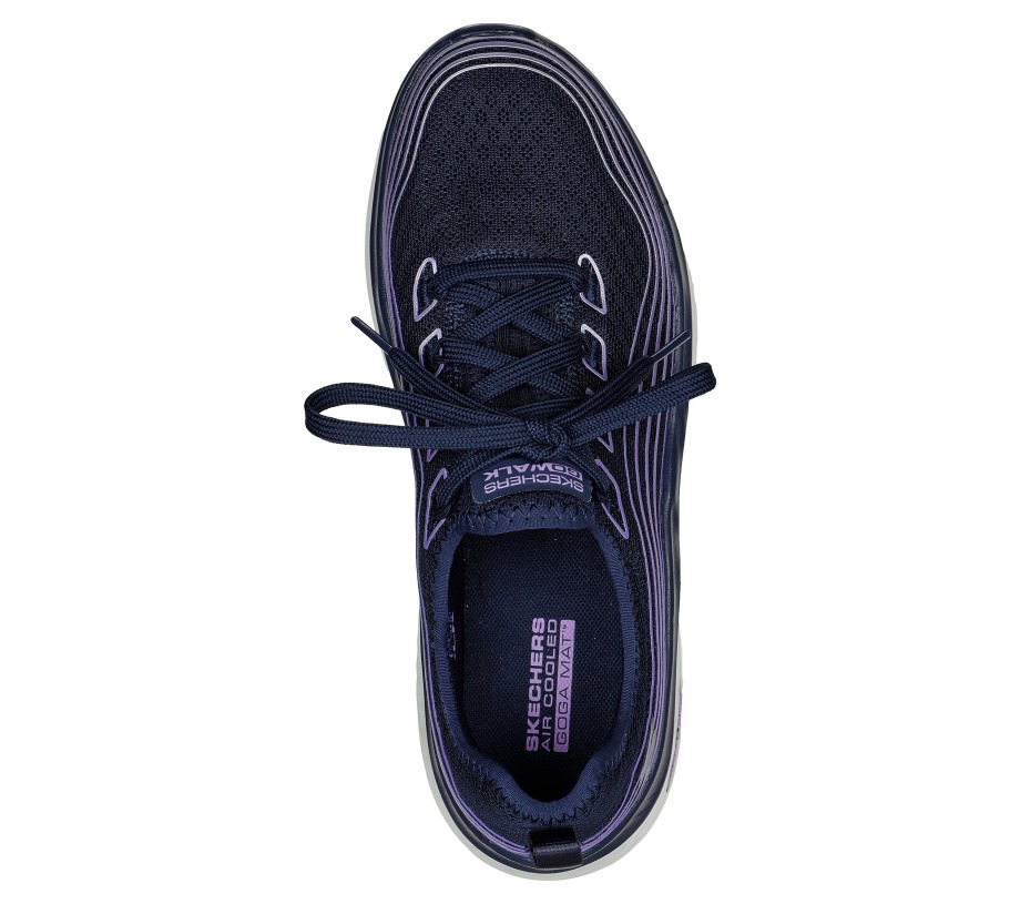 GO WALK Hyper Burst Valar Navy Lavender Skechers