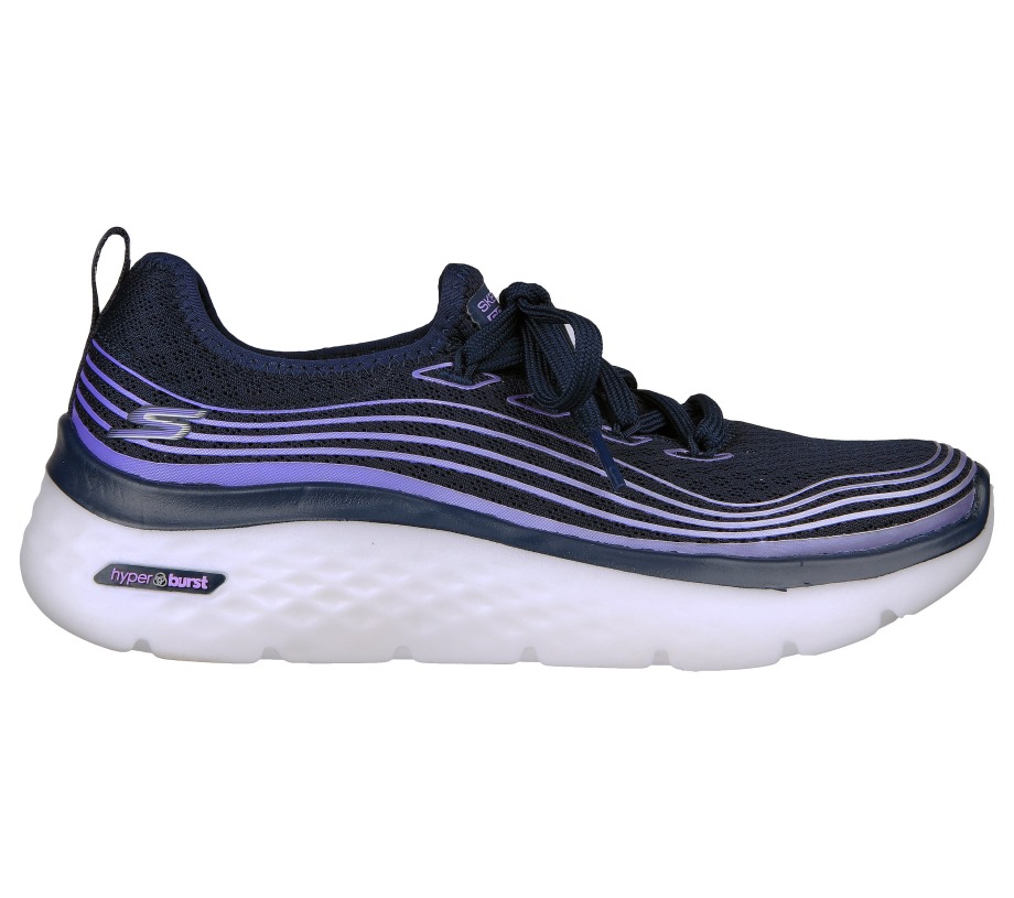 GO WALK Hyper Burst Valar Navy Lavender Skechers