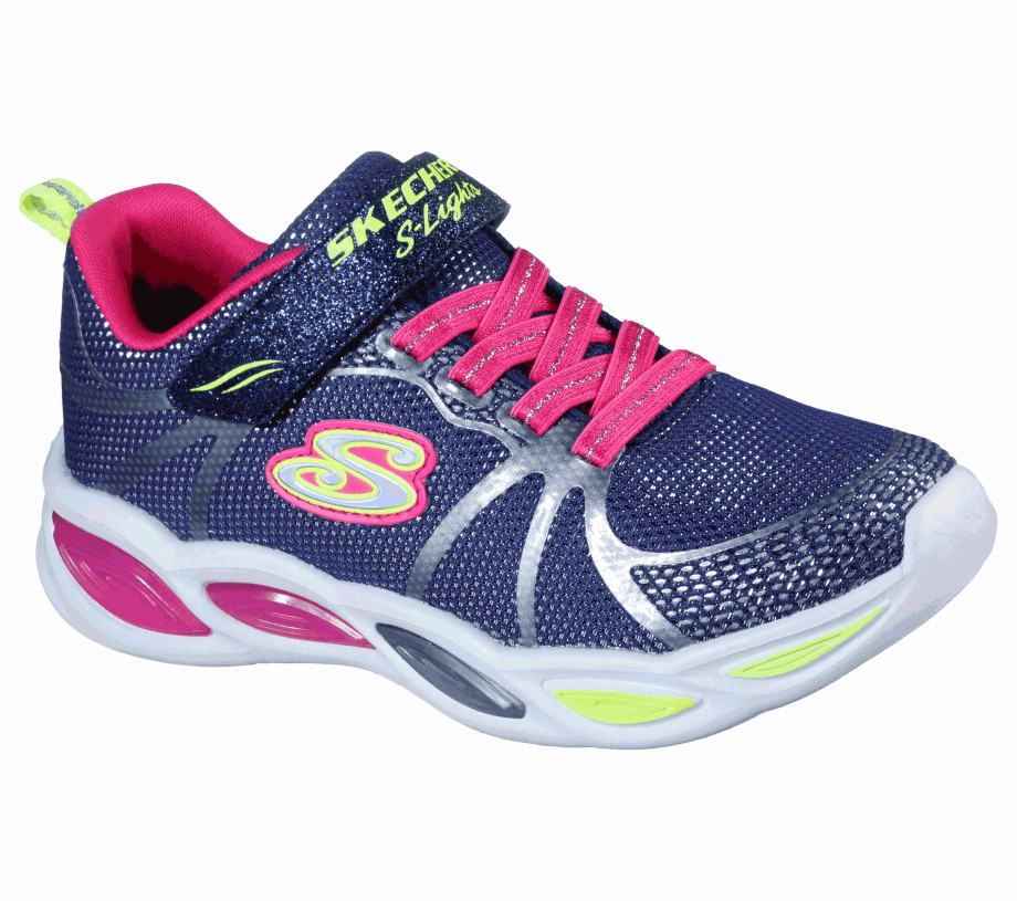 Skechers S Lights Shimmer Beams Sporty Glow Navy Multi