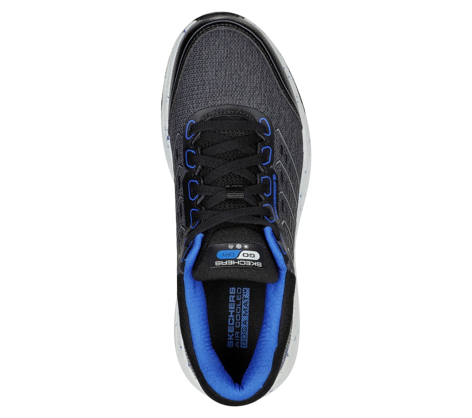 GOrun Trail Altitude Peak Summit Black Blue Skechers