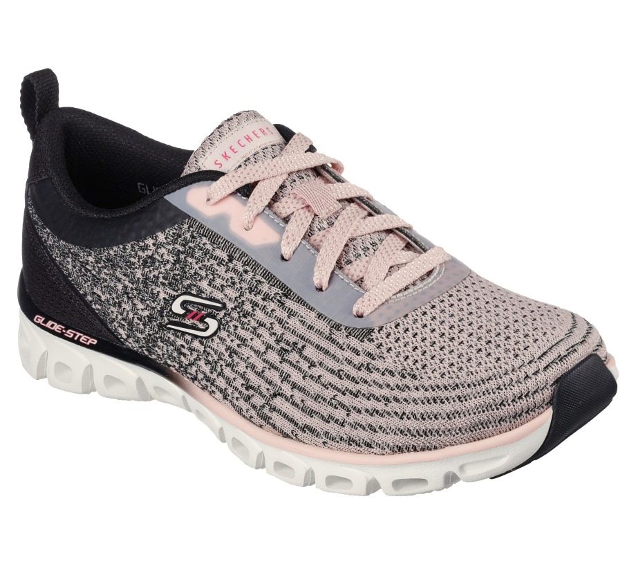 Glide-Step Sport Head Start Black Light Pink Skechers