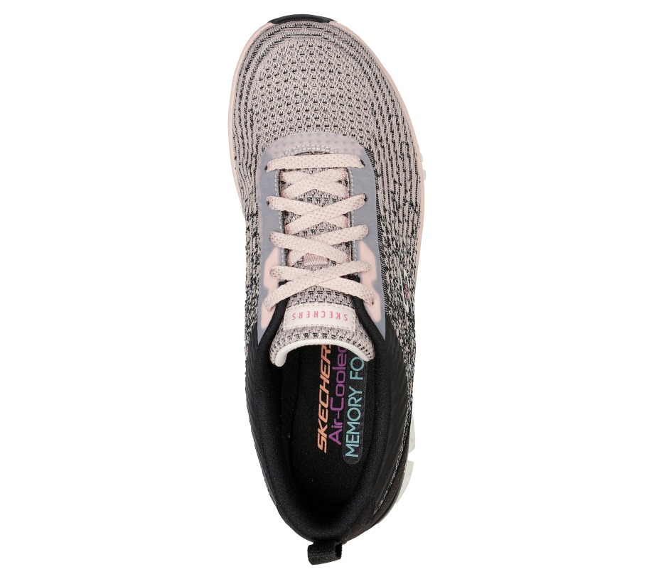 Glide-Step Sport Head Start Black Light Pink Skechers