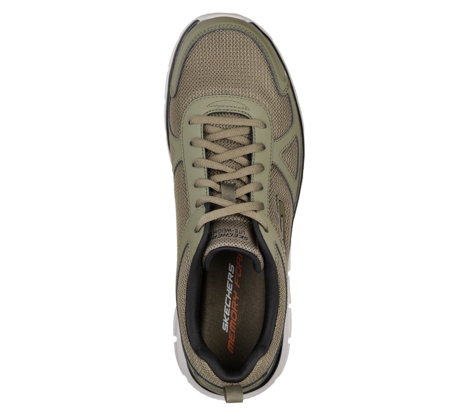 Track Olive Black Skechers