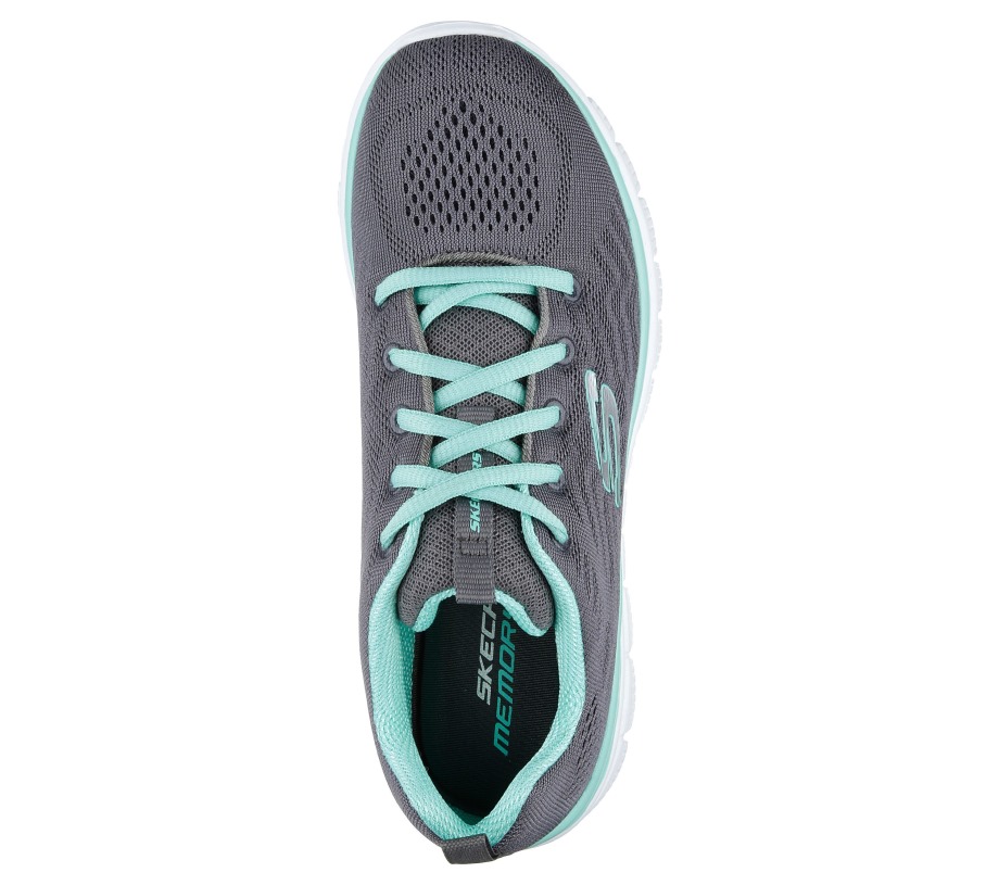 Graceful Get Connected Skechers Charcoal Green