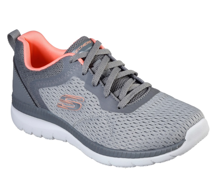 Bountiful Quick Path Gray Coral Skechers